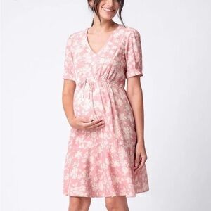 Seraphine Pink Floral Midi Dress
